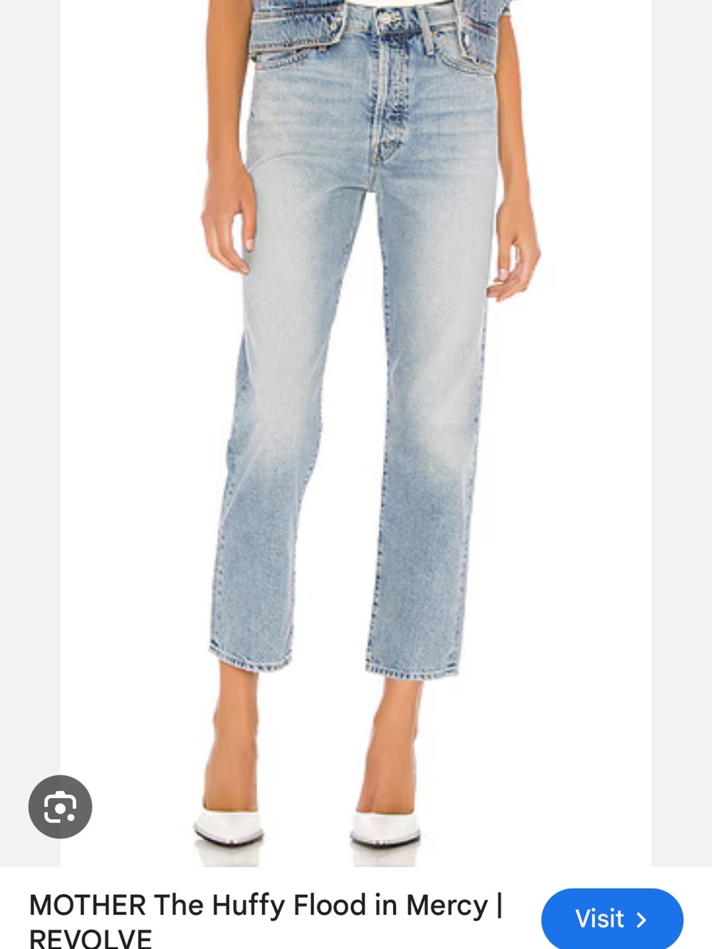 MOTHER The Huffy Flood Jeans in Mercy Light Wash - Women